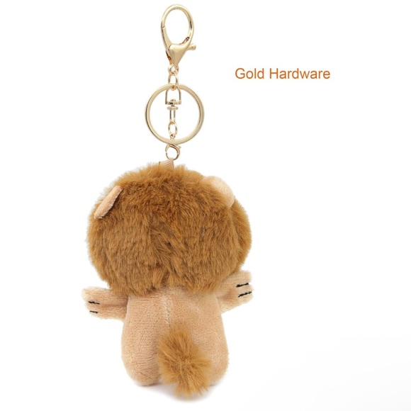 Plush Lion Bag Charm / Keychain NWOT - Picture 3 of 4